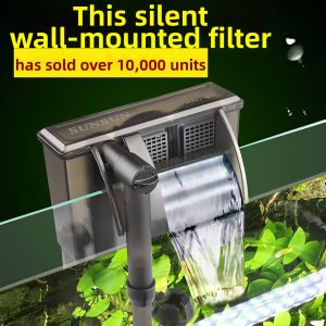 sunsun | 3-in-1 Small Wall-mounted Filter for Fish Tank and Aquarium