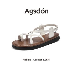 Agsdon | Dép Mùa Hè Biển Đế Mềm Vintage Mới