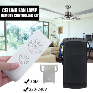 Ceiling Fan Light Remote Control Kit Wireless with Programmable Timer and Compatibility with Smart Home Systems