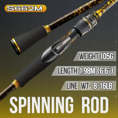 SEASIR SYNCO 6-10kg High Strength Fishing Rod 6’-8’feet Long Cast Ceramic Guide Rings Carbon Fabric Saltwater universal 1.83-2.43M