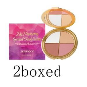 Bảng Phấn Tạo Khối Và Má Hồng Zephoco 2 Trong 1 Công Thức Mềm Mại Óng Ánh Dễ Tán Cho Lớp Trang Điểm Rạng Rỡ Phấn Má Hồng Đa Năng