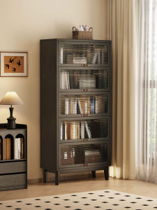 Puang | Dust-Proof Glass Door Solid Wood Bookcase Nordic Simple