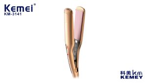 ORIGINAL KEMEI KM-3141 KM 3141 KM3141 Kemei Hair Straightener Curl 2 in 1 Far-infrared Flat Iron Ceramic Hair Iron Professional Tourmaline Anion Hair Styling Tool Hair Straightener and Curler Portable Hair Curling Straightening