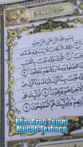 Alquran Besar Ukuran 22 cm x 30 cm | Al Quran Pojok Kalamul Ali Resleting Besar A4