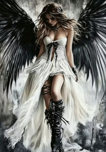 Kayou | 500/1000 Piece Dark Wing Angel Jigsaw Puzzle Home Decor Adults Puzzle Games Family Fun Puzzles Educational Toys for Adults