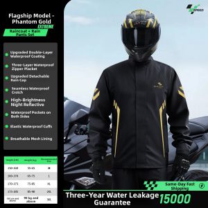 ZHENGYU | Rainproof Rider Suit for Adults 1 Set