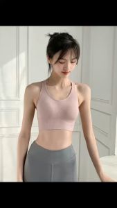 【24H Delivery】Korean cross back sports bra women Outdoor Sports Yoga Comfy Bra For Plus Size Bar