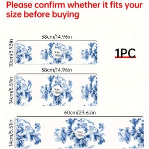 Chinese Blue And White Porcelain Color Sink Splash Faucet Mat Kitchen Absorbent Table Mat Wash Basin Waterproof Protective Mat