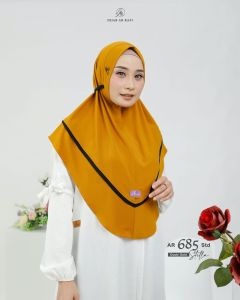 ARRAFI Hijab Bergo Instan AR 685 Std Stella Premium Polos Tali Pet Antem