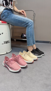 Korean style new womens casual sports shoes rubber shoes work shoes