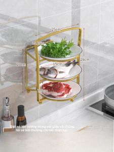 Giá Để Đồ Nhà Bếp Đa Năng Gắn Tường Nhiều Lớp Giá Để Đồ Dùng Đựng Thức Ăn Trưa Bằng Kim Loại Kiểu Scandinavia Cho Mọi Người