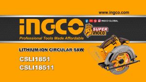 INGCO เลื่อยวงเดือนไร้สาย 20V 185mm.รุ่นงานหนัก BL MOTOR มอเตอร์ไร้แปรงถ่าน รหัส CSLI1851 (เครื่องเปล่า) และชุดแบตเตอร์รี่และที่ชาร์จ