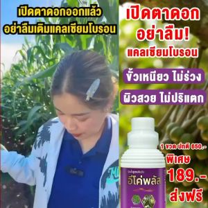 อีโค่พลัส แคลเซียมโบรอน   ขั้วดอกเหนียว ดอกดก ลดการหลุดร่วง เติมแคลเซียมพืช  1 ลิตร