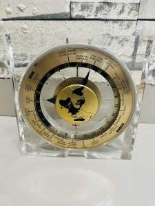 Affordable Seiko World Time Crystal Mantle Clock 20x20x5cm 😍👌🏻