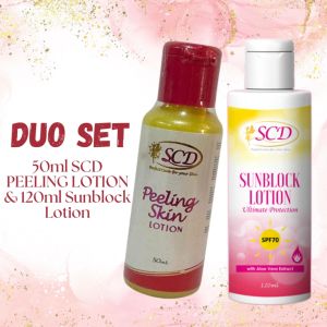 SCD Peeling Lotion & 120ml SCD Sunblock Lotion