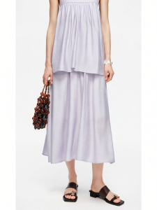 Classic Waist Elastic Viscose Blend Half Skirt