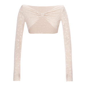 aiwuge | Ballet Lace Twist Blouse Long Sleeve