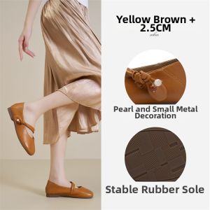 Josiny | Shallow Toe Summer Beaded Flat Mary Jane Shoes