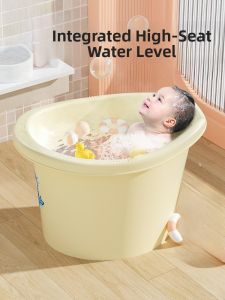 Thickened Large Size Bath Tub for Babies And Toddlers 1-6 Years Old Bathtub Bath Bucket Sitting Bath Child Home Use Bath Tub