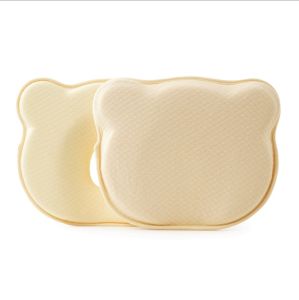 🇲🇾(READY STOCK KL) Washable (PILLOW+COVER) Newborn Baby Head Shaping Pillow Preventing Flat Head Syndrome (Plagiocephaly) Memory Foam Head- Shape Ear Pillow and Neck Support (0-12 Months)
