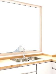 Metallic Dish Cabinet Rack Dustproof Drain Rack With Cabinet Door Multi-functional Sink Rack