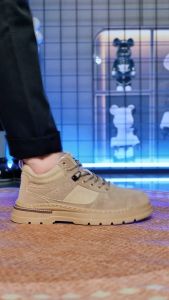 Sepatu Pria Sepatu Boot Pria Outdoor Sepatu Hitam Beige Sepatu Liburan Traveling Touring QN2106