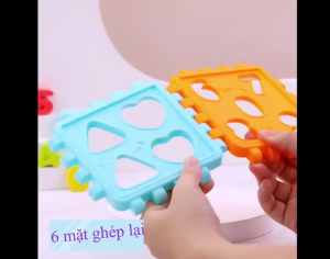 Siêu rẻ - Đồ chơi khối lập phương cho bé đồ chơi khối vuông mô hình giúp kích thích trí não giáo dục tốt phát triển trẻ em khối vuông xếp hình