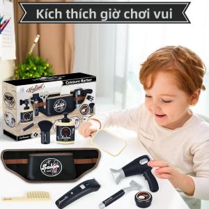 Bộ Đồ Chơi Giả Làm Thợ Cắt Tóc Cho Bé Trai Mô Phỏng Vui Nhộn Đóng Vai Trò Chơi Máy Sấy Tóc Túi Đeo Hông Đồ Chơi Xếp Hình Quà Tặng Sinh Nhật Giáng Sinh Dành Cho Độ Tuổi 3-12