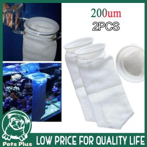 ★Same Day Shipping★ 200Micron Bag Weight Aquarium Filters Socks Bag Filter Sock Fish Aquarium Marine Sump Felt Pre Filter Sock Bag High Density of Interspace Aquarium-Filter-Sock-White