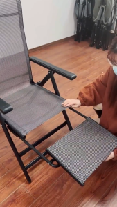 Recliner folding chair folding bed simple siesta tool office nap march outdoor recliner accompanying chair