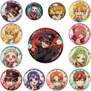 58mm Anime Toilet-bound Hanako-kun Yashiro Nene Minamoto Kou Mitsuba Cosplay COSTUME Badge Pin SPTE Tinplate Brooch﻿ Prop Gilf