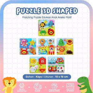 3D Shape Puzzle - Mainan Matching Puzzle