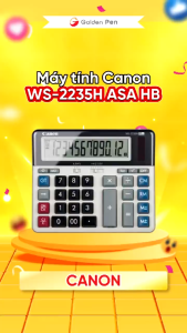Máy tính cầm tay để bàn Canon WS-2235H bảo hành 3 năm phím cơ màn hình lớn