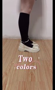 Size 35-40 Women French Style Retro Mary Jane Shoes Pearl JK Leather Shoes Bowknot Sandals