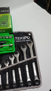 PAKET TEKIRO - Kunci Ring Pas Tekiro 11 Pcs 8-24mm Kunci Pas Kombinasi & Kunci Shock Set Tekiro Original