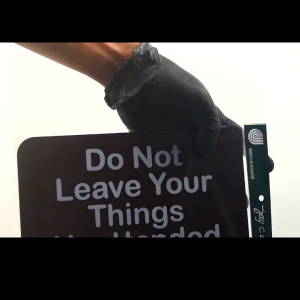 Acrylic Signage Do Not Leave your Things - 6.0" x 9.0" x 1.5mm  - Jay C. Designs - 1908
