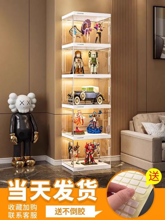 Transparent Display Case Toy Storage Box Lego Model Showcase Stand