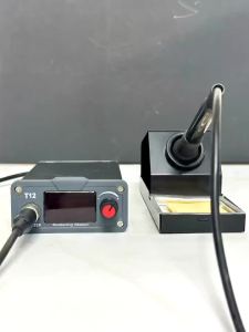 Lefavor | LEFAVOR T12 Soldering Station Soldering Iron LCD Multi-function Portable BGA Rework Station With Soldering Tips Welding Tools