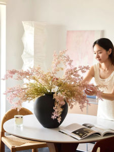 จิตรกรรมผนังโมเดิร์นสไตล์วินเทจที่อบสดใหม่พร้อมจุกน้ำดื่มแบบไฮเอนด์ กระติกน้ำชาเซรามิกแบบไม่มัน