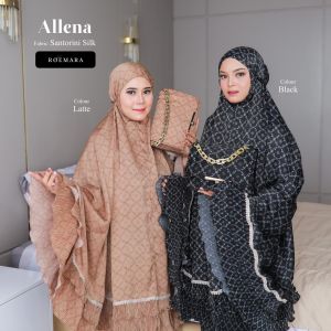 ROEMARA - Mukena Dewasa Santorini Silk Premium 2in1 Motif Allena