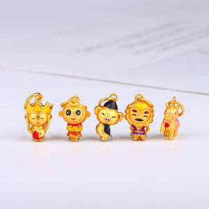 Color-Preserving Sand Gold Ancient Method Jin Xiyou Series Tang Sanzang Sun Wukong Zhu Bajie Sha Wujing White Dragon Horse Pendant