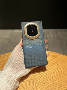 Ultra-thin Dual Pivot Hinge Water-sticker Fiber Texture Full Body Anti-drop Protective Case with Magnetic Attraction