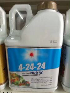 ปุ๋ยน้ำ 4-24-24แกลลอน5ลิตร(ดวงตะวันเพชร)