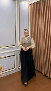 Gamis Cantik Rompi 941 / Dress Wanita / Gaun Mewah