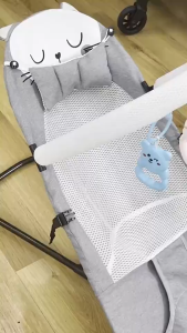**Malaysia Seller** Foldable Baby Bouncer Baby Rocker Baby Balance Chair with Safety Belt 4 Adjustable Buai Baby Balance Chair Rocking Chair