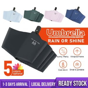 【Payung】UV Umbrella Automatic Foldable Umbrella Auto Open Close One Handed Umbrella 8 Ribs Large Umbrella Windproof Payung 雨伞