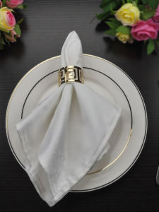 Pure Cotton Hotel Restaurant Tea Towel Mouth Cloth White Table Napkin Dry Cleaning Cloth European Style Non-Disposable Home Use