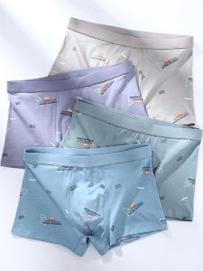 Pure ผ้าฝ้าย ชุดชั้นในชาย High School Middle School Youth Sports ระบายอากาศได้ดี กางเกงใน เอวกลาง กางเกงบ็อกเซอร์ สําหรับวัยรุ่นชาย