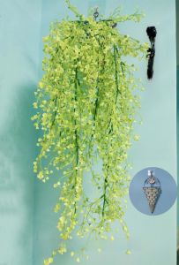 Indoor Wall Decorative Faux Green Plant Flower Hanger Vine Plant Wall Decoration Home Decor Artificial Ivy Plant Wall Art
