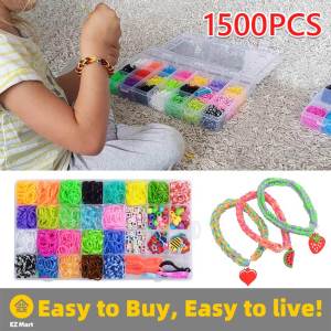 【Fast Shipping】 Loom Band Refill Kit Rubber Loom Band Kits 30 Colors Colorful Loom Band Kit Kids Rubber Band Bracelet Kit Jewellery Loom-Bands-Set